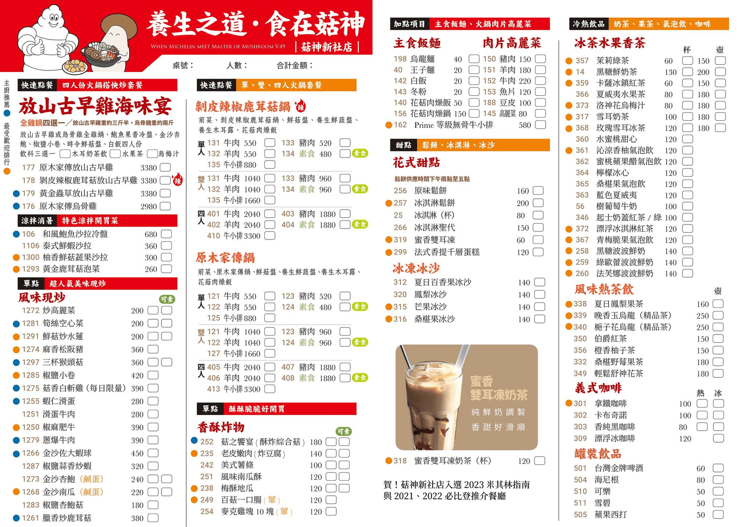 菇神新社店｜第一次吃這樣點！飄香20餘年原木家傳鍋米其林推薦