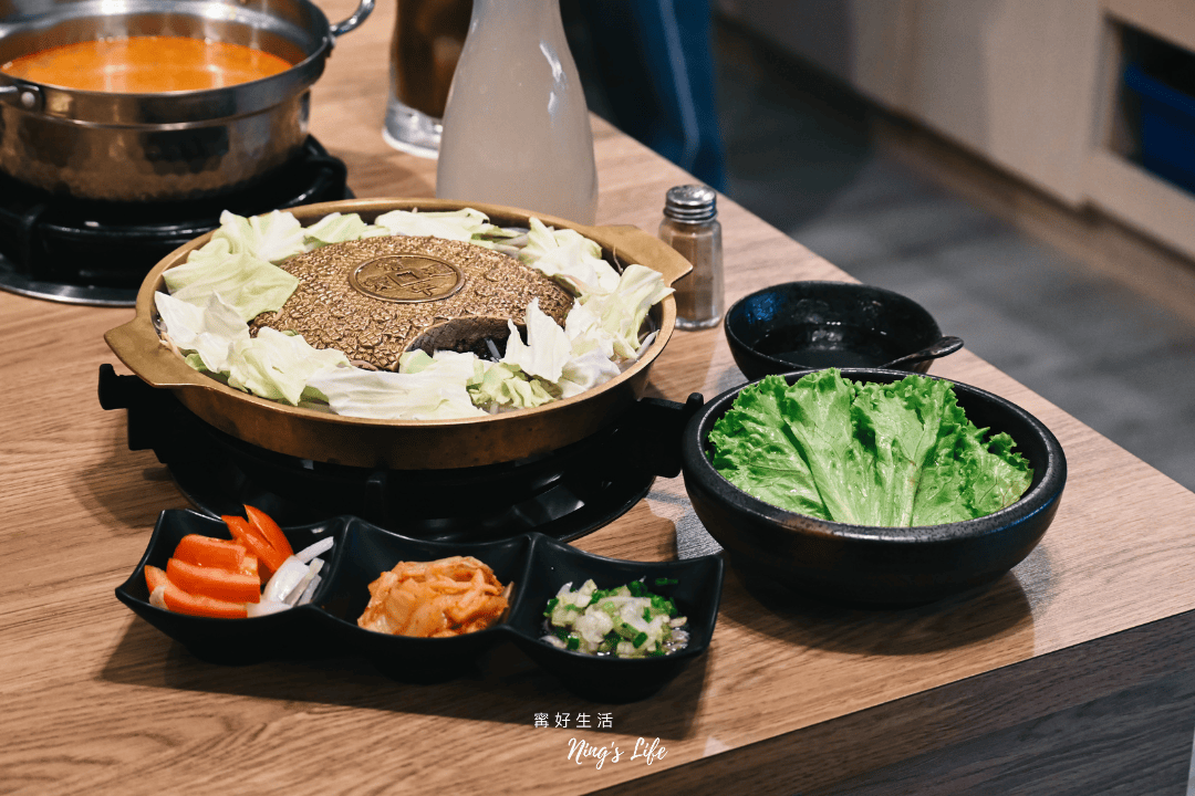饗鍋物料理｜台中銅盤烤肉火烤兩吃 台中西屯火鍋蔬菜吃到飽