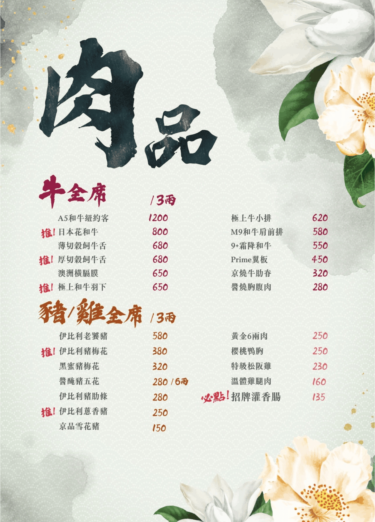 墨妃家燒肉｜富貴雙方也上桌！4.6星宮廷風台中燒肉推薦
