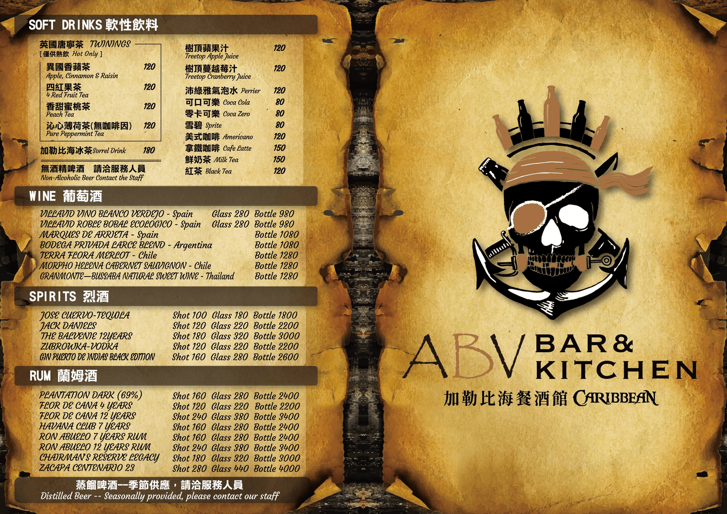 ABV加勒比海餐酒館｜白天咖啡廳晚上餐酒館？竹北必訪不限時早午餐下午茶