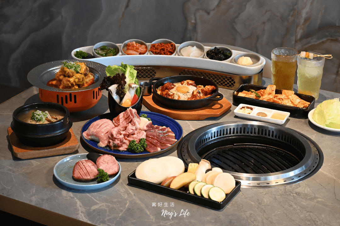 紫木槿韓國烤肉台中公益店｜雙人套餐1380起 生菜小菜無限續