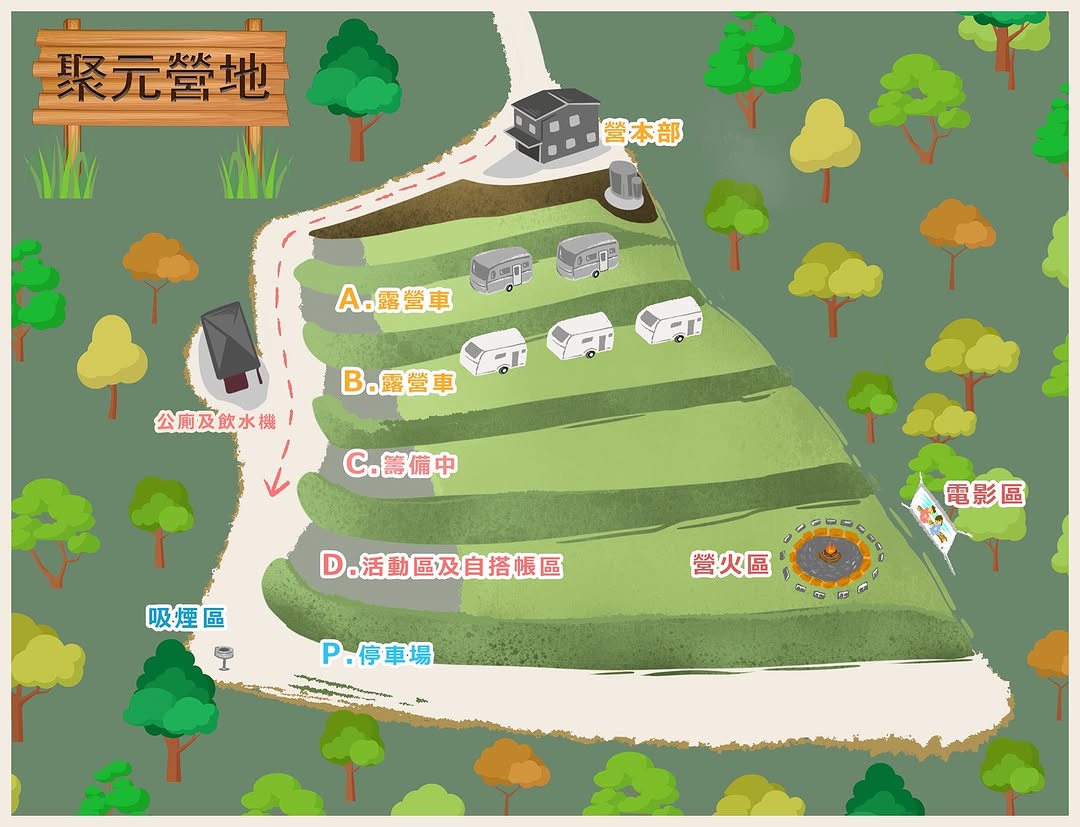 聚元營地|獨創身心靈療癒體驗!台中新社露營車推薦 - 第1張圖 聚元營地|獨創身心靈療癒體驗!台中新社露營車推薦