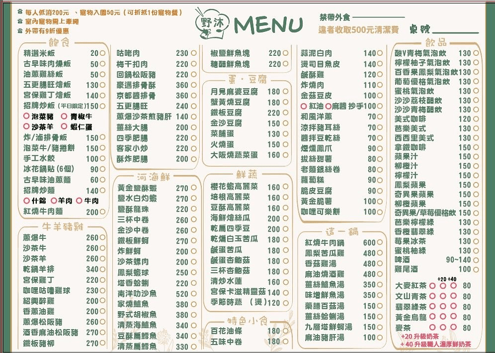 野沐私房料理|台中寵物友善餐廳吃熱炒!大草皮、適合聚餐 - 第1張圖 野沐私房料理|台中寵物友善餐廳吃熱炒!大草皮、適合聚餐