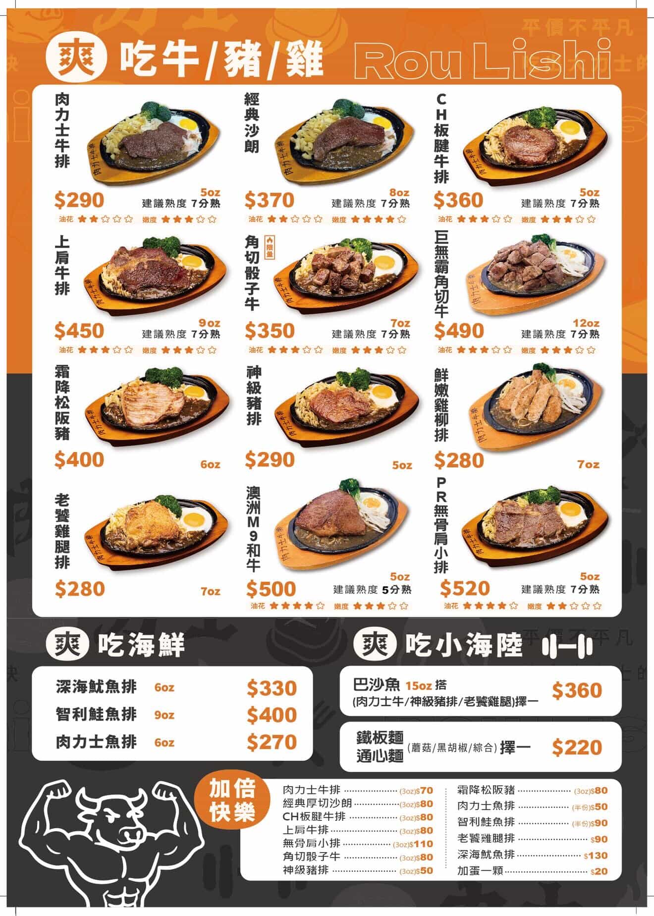 新竹肉力士牛排|280起炸物/沙拉/麻油雞自助吧吃到飽!私心推薦雞柳排 - 第1張圖 新竹肉力士牛排|280起炸物/沙拉/麻油雞自助吧吃到飽!私心推薦雞柳排