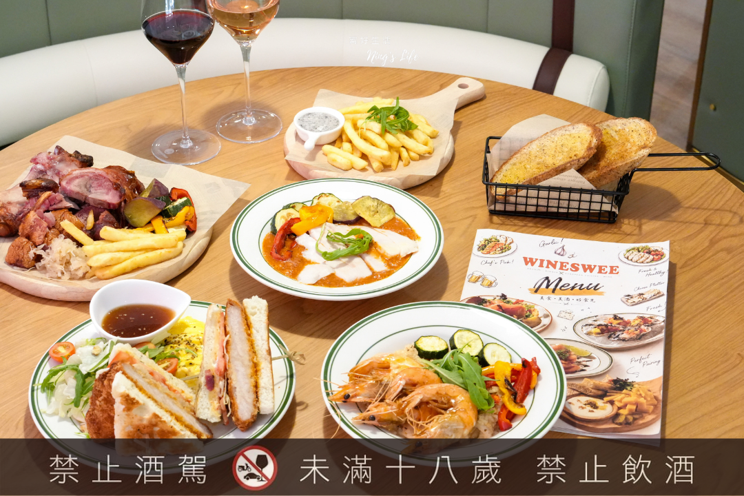 威士威信義安和店｜不到300元！全新全日早午餐x多款酒類暢飲 台北平價餐酒推薦